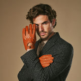 Austin (cognac) – luxuriöse Fahrhandschuhe aus amerikanischem Hirschleder