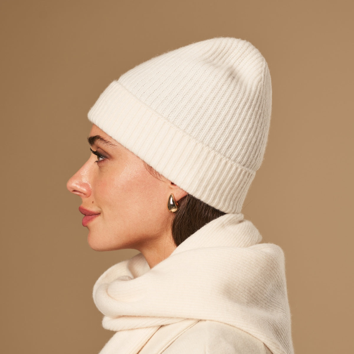 Mischa (creme) – Premium-Mütze aus weicher Merinowolle (Unisex) - Schwartz & von Halen DE - 1