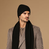 Mischa (schwarz) – Premium-Mütze aus weicher Merinowolle (Unisex)  - Schwartz & von Halen DE - 3