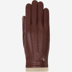 Emily (braun) - Handschuhe aus Hirschleder (American deerskin) mit Wollfutter - Schwartz & von Halen DE - Premium Lederhandschuhe - 1