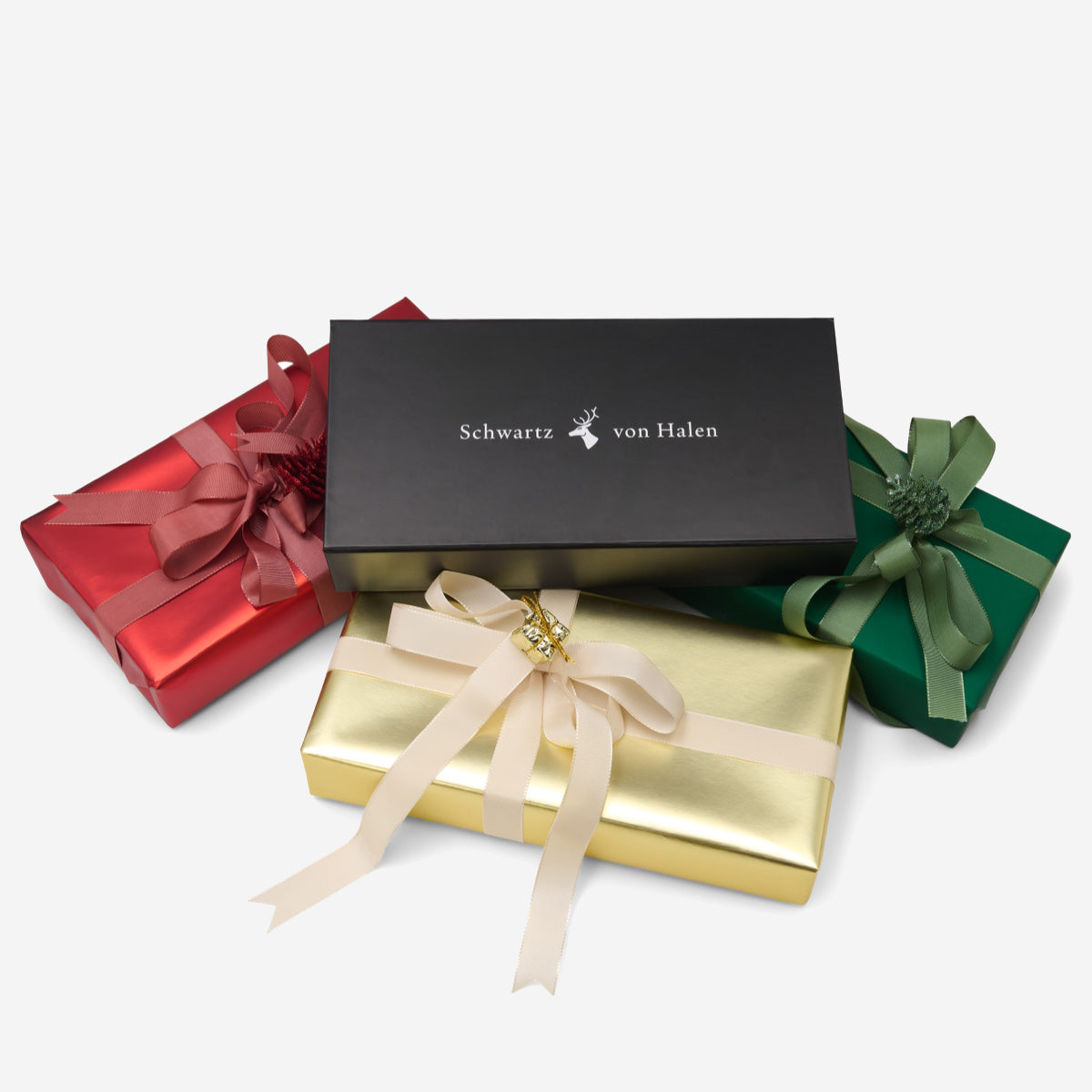 handschuhe geschenk Stilvolle schwarze Geschenkbox für Handschuhe – Schwartz & von Halen®