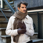 Jaxon (braun) - Ziegenlederhandschuhe mit luxuriösem Kunstpelzfutter und Touchscreen-Funktion - Schwartz & von Halen DE - Premium Lederhandschuhe - 8