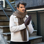 Jaxon (braun) - Ziegenlederhandschuhe mit luxuriösem Kunstpelzfutter und Touchscreen-Funktion - Schwartz & von Halen DE - Premium Lederhandschuhe - 12