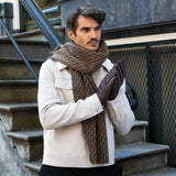 Jaxon (braun) - Ziegenlederhandschuhe mit luxuriösem Kunstpelzfutter und Touchscreen-Funktion - Schwartz & von Halen DE - Premium Lederhandschuhe - 12