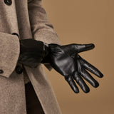 Musk - Handschuhe mit Fleece-Innenfutter & Touchscreen-Funktion  - Schwartz & von Halen DE - Premium Lederhandschuhe - 9