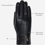 Musk - Handschuhe mit Fleece-Innenfutter & Touchscreen-Funktion  - Schwartz & von Halen DE - Premium Lederhandschuhe - 12