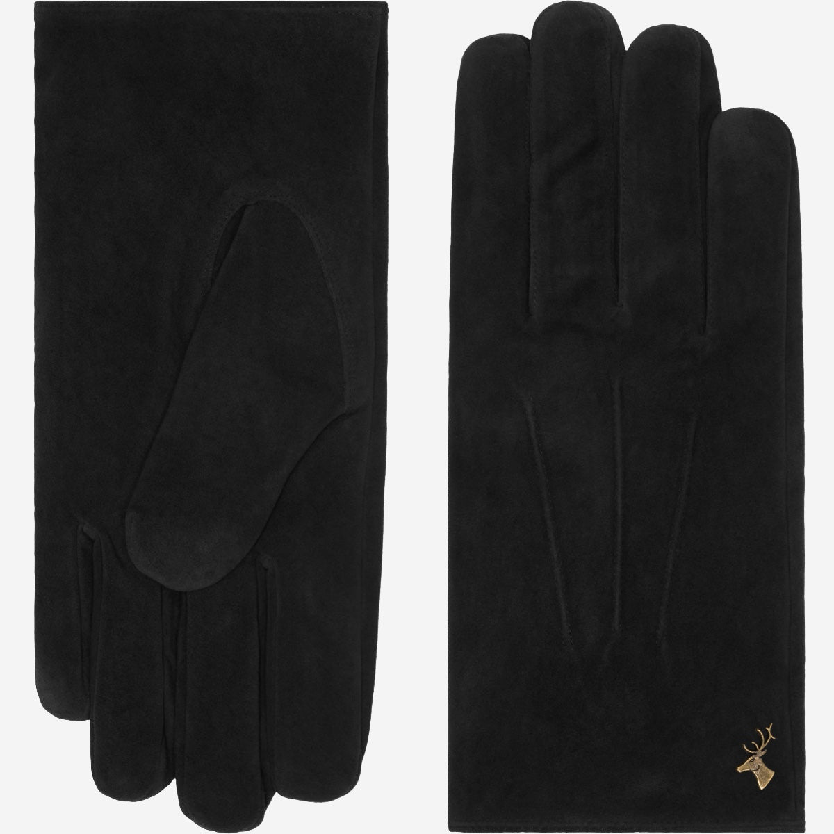 Rex (schwarz) - Wildlederhandschuhe aus Ziegenleder mit luxuriösem Woll-/Kaschmirfutter  - Schwartz & von Halen DE - Premium Lederhandschuhe - 2