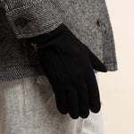 Rex (schwarz) - Wildlederhandschuhe aus Ziegenleder mit luxuriösem Woll-/Kaschmirfutter  - Schwartz & von Halen DE - Premium Lederhandschuhe - 6