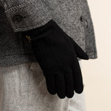 Rex (schwarz) - Wildlederhandschuhe aus Ziegenleder mit luxuriösem Woll-/Kaschmirfutter  - Schwartz & von Halen DE - Premium Lederhandschuhe - 6