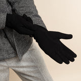 Rex (schwarz) - Wildlederhandschuhe aus Ziegenleder mit luxuriösem Woll-/Kaschmirfutter  - Schwartz & von Halen DE - Premium Lederhandschuhe - 9