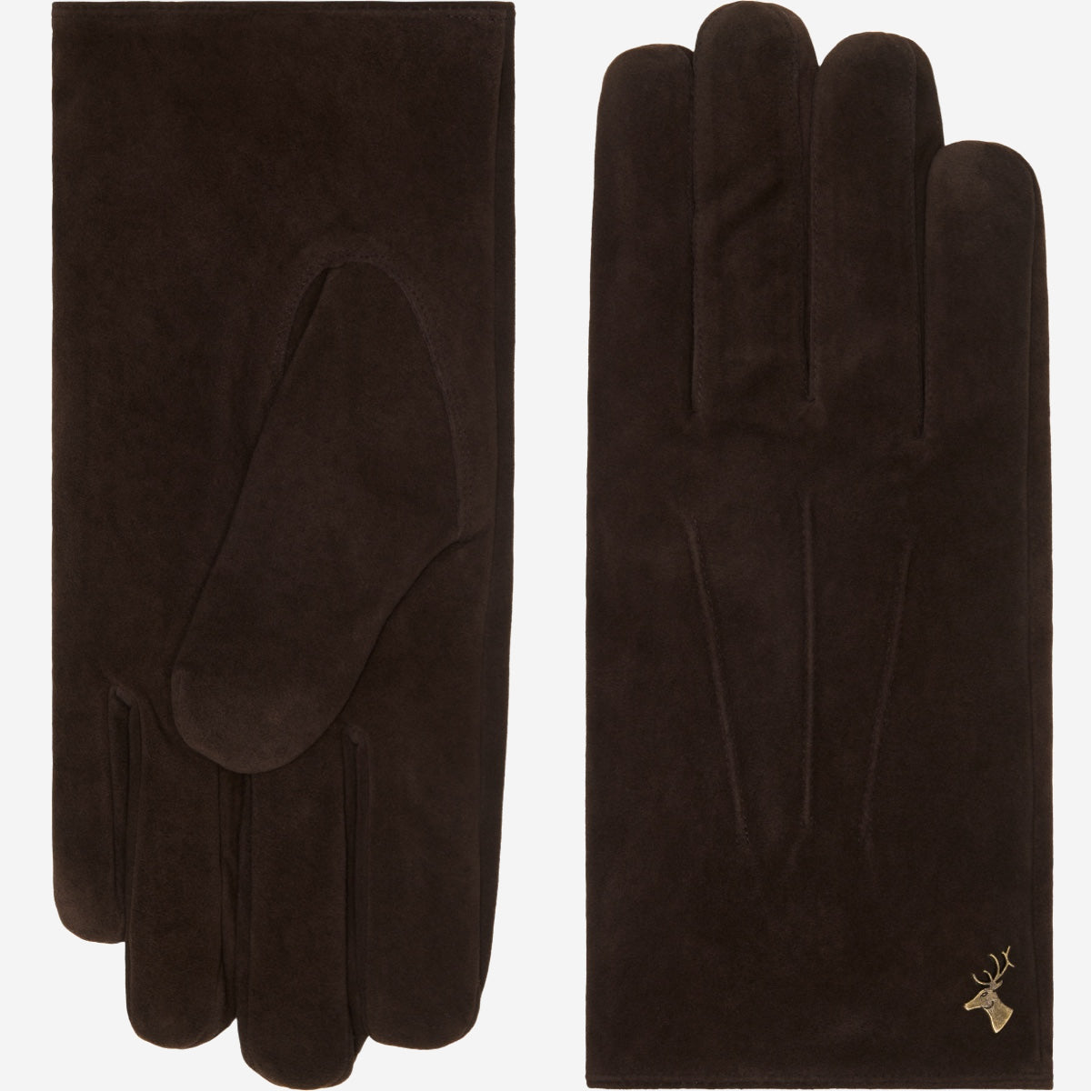 Rex (braun) - Wildlederhandschuhe aus Ziegenleder mit luxuriösem Woll-/Kaschmirfutter  - Schwartz & von Halen DE - Premium Lederhandschuhe - 2