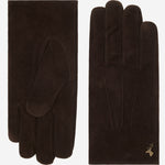 Rex (braun) - Wildlederhandschuhe aus Ziegenleder mit luxuriösem Woll-/Kaschmirfutter  - Schwartz & von Halen DE - Premium Lederhandschuhe - 2