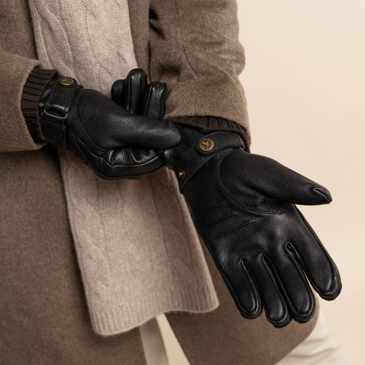 Rogan - robuste Hirschlederhandschuhe mit warmem PrimaLoft®-Futter - Schwartz & von Halen DE - Premium Lederhandschuhe - 8