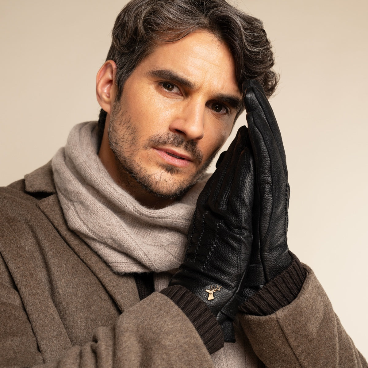 Rogan - robuste Hirschlederhandschuhe mit warmem PrimaLoft®-Futter - Schwartz & von Halen DE - Premium Lederhandschuhe - 9