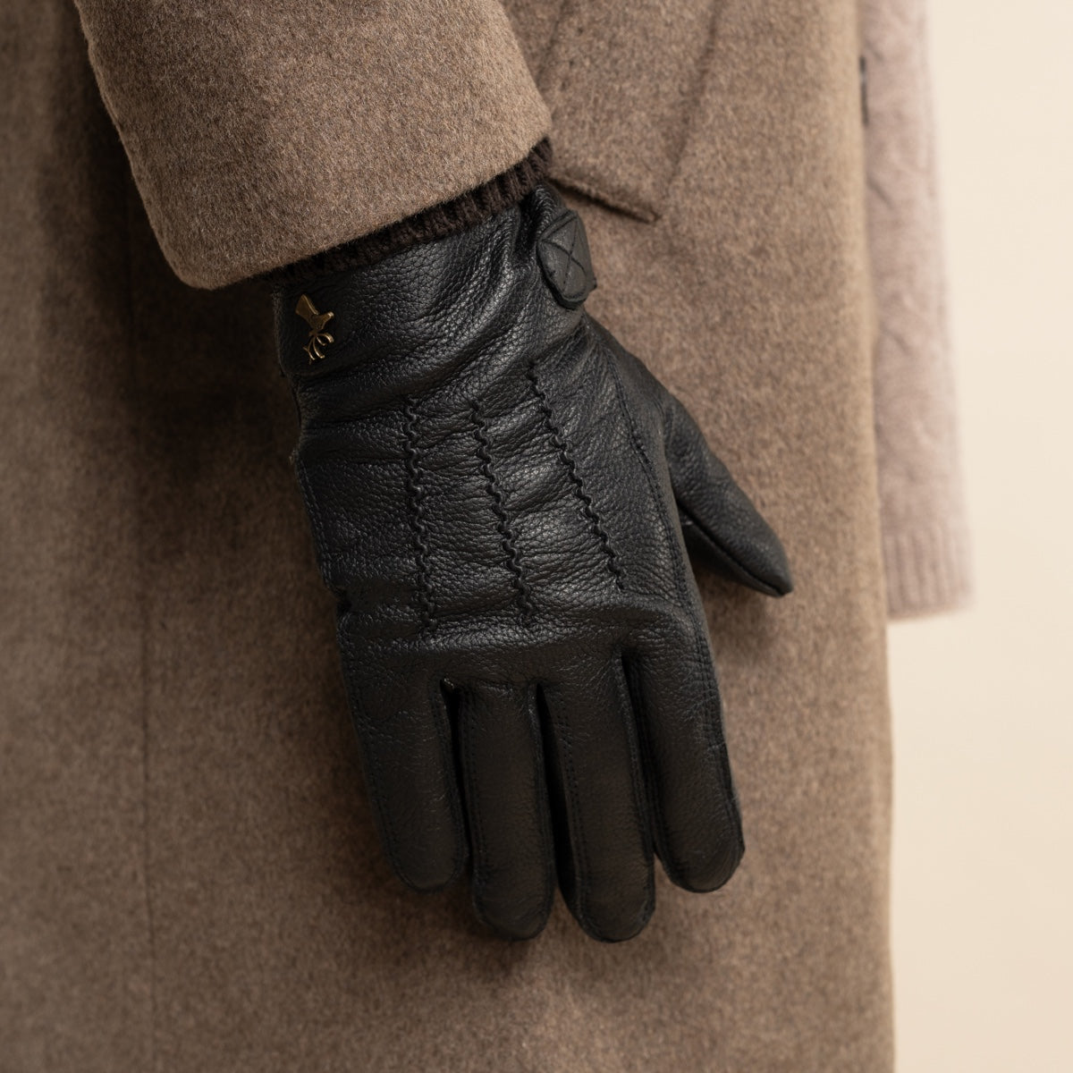 Rogan - robuste Hirschlederhandschuhe mit warmem PrimaLoft®-Futter - Schwartz & von Halen DE - Premium Lederhandschuhe - 11