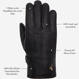 Rogan - robuste Hirschlederhandschuhe mit warmem PrimaLoft®-Futter - Schwartz & von Halen DE - Premium Lederhandschuhe - 12