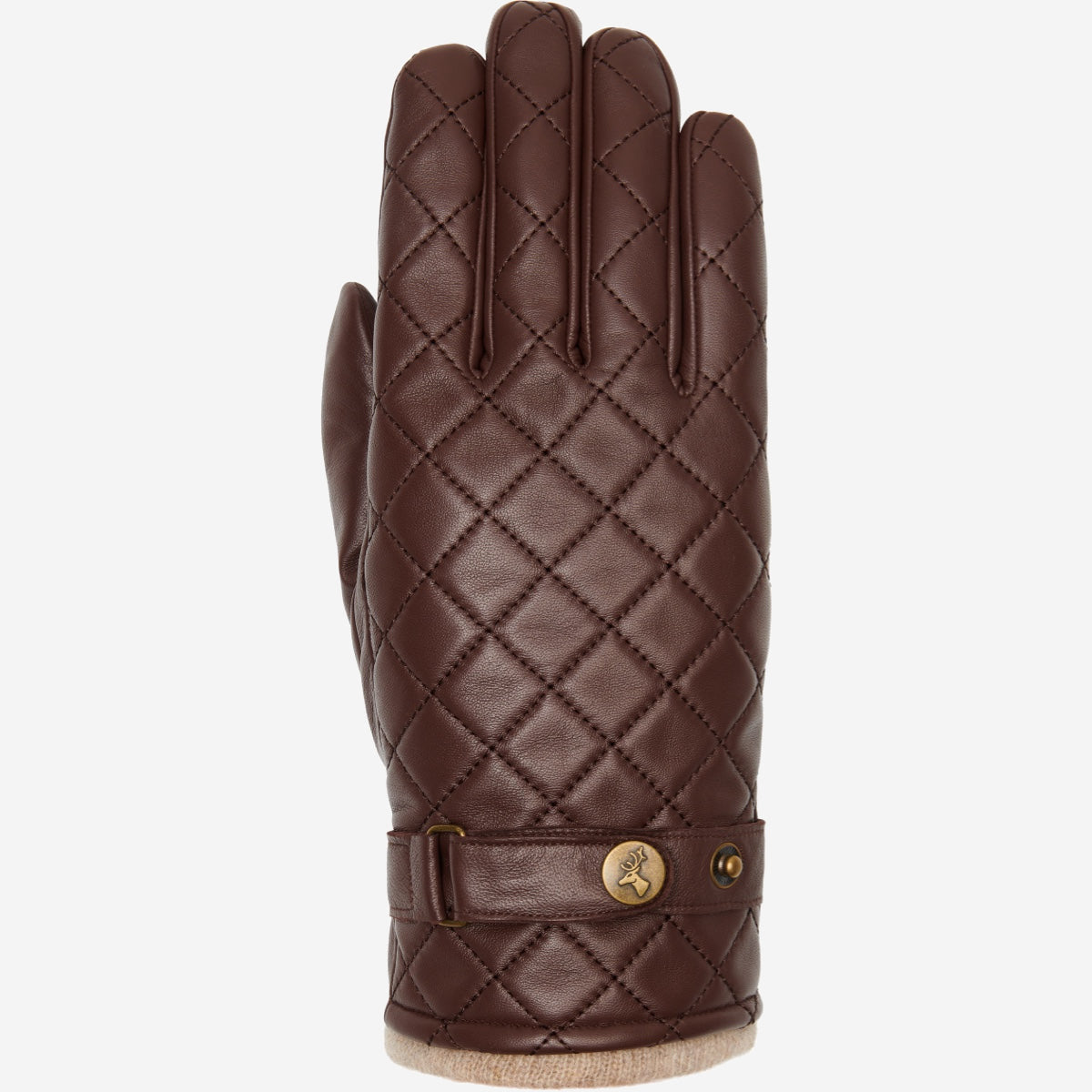 stylische handschuhe herren Lederhandschuhe Herren - Karomuster - Braun