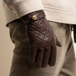 Smith (braun) - Schafslederhandschuhe mit Druckknopfverschluss und Touchscreen-Funktion - Schwartz & von Halen DE - 8