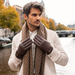 Smith (braun) - Schafslederhandschuhe mit Druckknopfverschluss und Touchscreen-Funktion - Schwartz & von Halen DE - 7