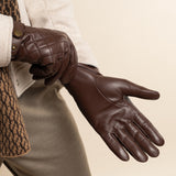Smith (braun) - Schafslederhandschuhe mit Druckknopfverschluss und Touchscreen-Funktion - Schwartz & von Halen DE - 15