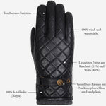 Smith (schwarz) - Schafslederhandschuhe mit Druckknopfverschluss und Touchscreen-Funktion - Schwartz & von Halen DE - Premium Lederhandschuhe - 10
