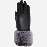 Vera - Luxoriöse Lederhandschuhe mit Kunstpelz am Handgelenk & Touchscreen-Funktion - Schwartz & von Halen DE - Premium Lederhandschuhe - 1