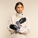 Vera - Luxoriöse Lederhandschuhe mit Kunstpelz am Handgelenk & Touchscreen-Funktion - Schwartz & von Halen DE - Premium Lederhandschuhe - 11