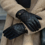 Smith (schwarz) - Schafslederhandschuhe mit Druckknopfverschluss und Touchscreen-Funktion - Schwartz & von Halen DE - Premium Lederhandschuhe - 7