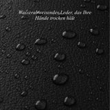 Harvey (schwarz) - Ziegenlederhandschuhe mit luxuriösem Wollfutter und Touchscreen-Funktion