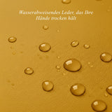 Ivy (gelb) - Schaffellhandschuhe mit Woll-/Kaschmirfutter & Touchscreen-Funktion