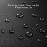 Al Capone (schwarz) - Schafslederhandschuhe mit luxuriösem Kunstpelzfutter & Touchscreen-Funktion