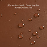 Alexander (braun) - Herrenhandschuhe aus Lammleder mit luxuriösem Kaninchenfellfutter und Touchscreen-Funktion