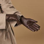 Alessandra (braun) - Handschuhe aus Ziegenleder mit Lammwollfutter und Touchscreen-Funktion - Schwartz & von Halen DE - Premium Lederhandschuhe - 7