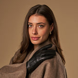 Alessandra (schwarz) - Handschuhe aus Ziegenleder mit Lammwollfutter & Touchscreen-Funktion - Schwartz & von Halen DE - Premium Lederhandschuhe - 9