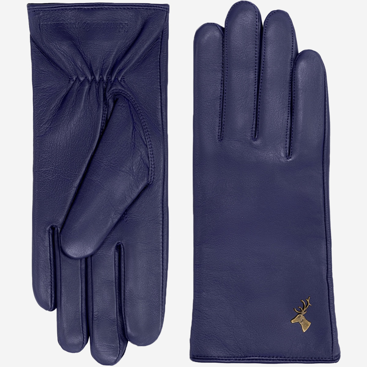 Ivy (blau) - Schaffellhandschuhe mit Woll-/Kaschmirfutter & Touchscreen-Funktion - Schwartz & von Halen DE - Premium Lederhandschuhe - 2