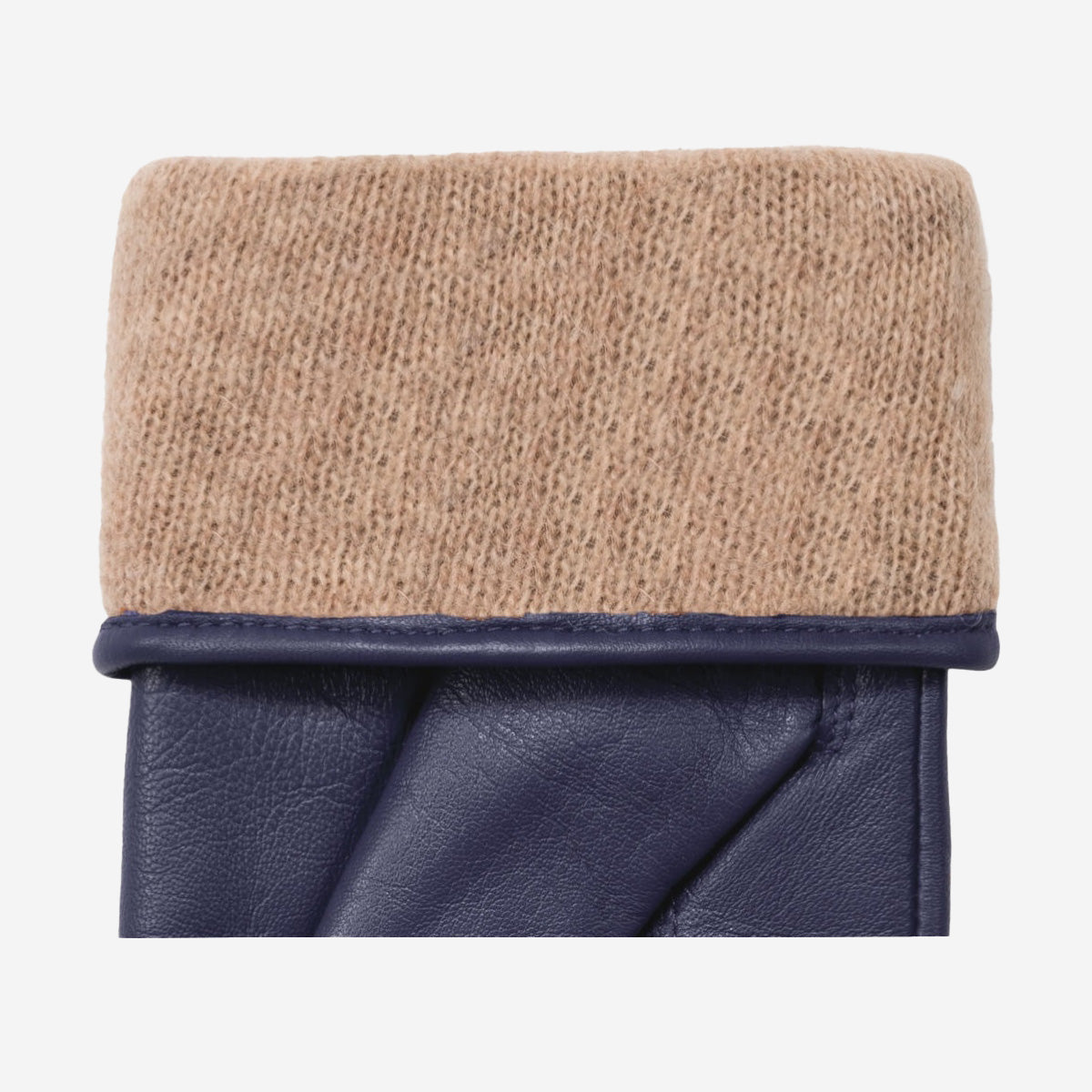 Ivy (blau) - Schaffellhandschuhe mit Woll-/Kaschmirfutter & Touchscreen-Funktion - Schwartz & von Halen DE - Premium Lederhandschuhe - 3