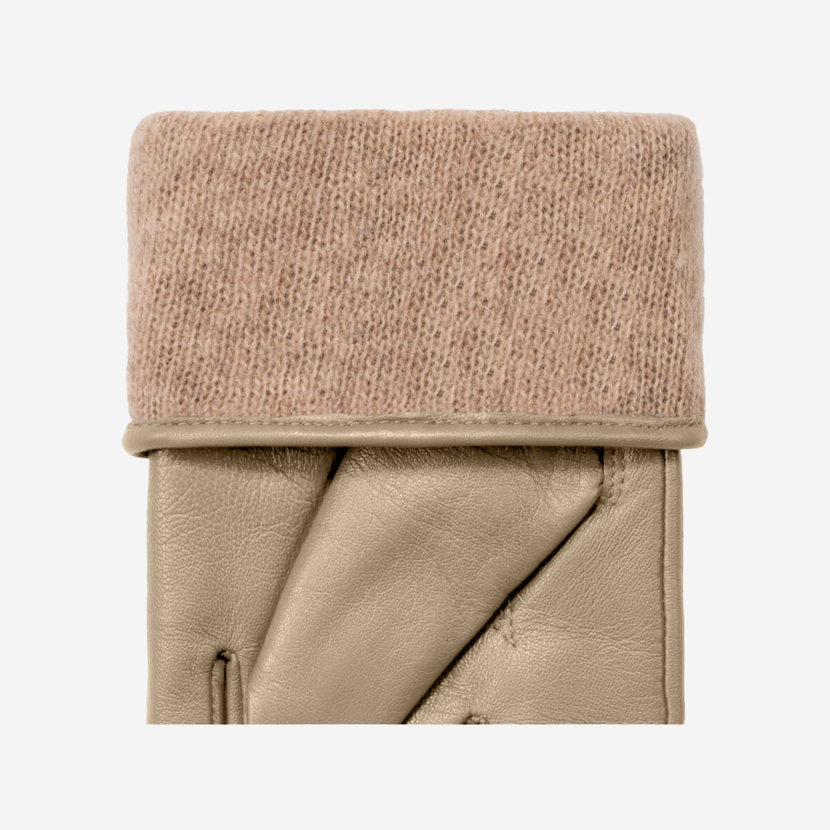 Ivy (beige) - Schaffellhandschuhe mit Woll-/Kaschmirfutter & Touchscreen-Funktion  - Schwartz & von Halen DE - Premium Lederhandschuhe - 3