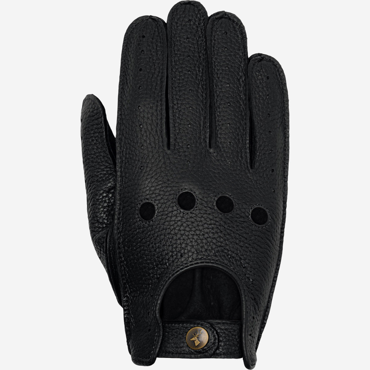 Austin (schwarz) – luxuriöse Fahrhandschuhe aus amerikanischem Hirschleder - Schwartz & von Halen DE - Premium Lederhandschuhe - 1
