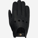 Austin (schwarz) – luxuriöse Fahrhandschuhe aus amerikanischem Hirschleder - Schwartz & von Halen DE - Premium Lederhandschuhe - 1