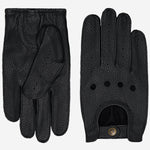 Marley (schwarz) – Luxuriöse Autofahrhandschuhe aus amerikanischem Hirschleder  - Schwartz & von Halen DE - Premium Lederhandschuhe - 2