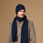 Mischa (marineblau) – Premium-Mütze aus weicher Merinowolle (Unisex)  - Schwartz & von Halen DE - 2