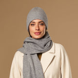 Mischa (grau) – Premium-Mütze aus weicher Merinowolle (Unisex) - Schwartz & von Halen DE - 2