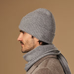 Mischa (grau) – Premium-Mütze aus weicher Merinowolle (Unisex) - Schwartz & von Halen DE - 3
