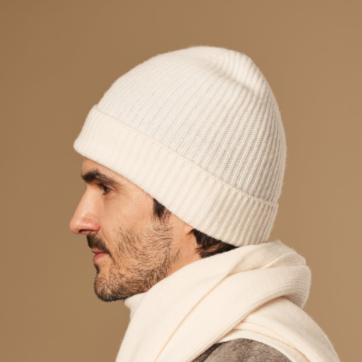 Mischa (creme) – Premium-Mütze aus weicher Merinowolle (Unisex) - Schwartz & von Halen DE - 4
