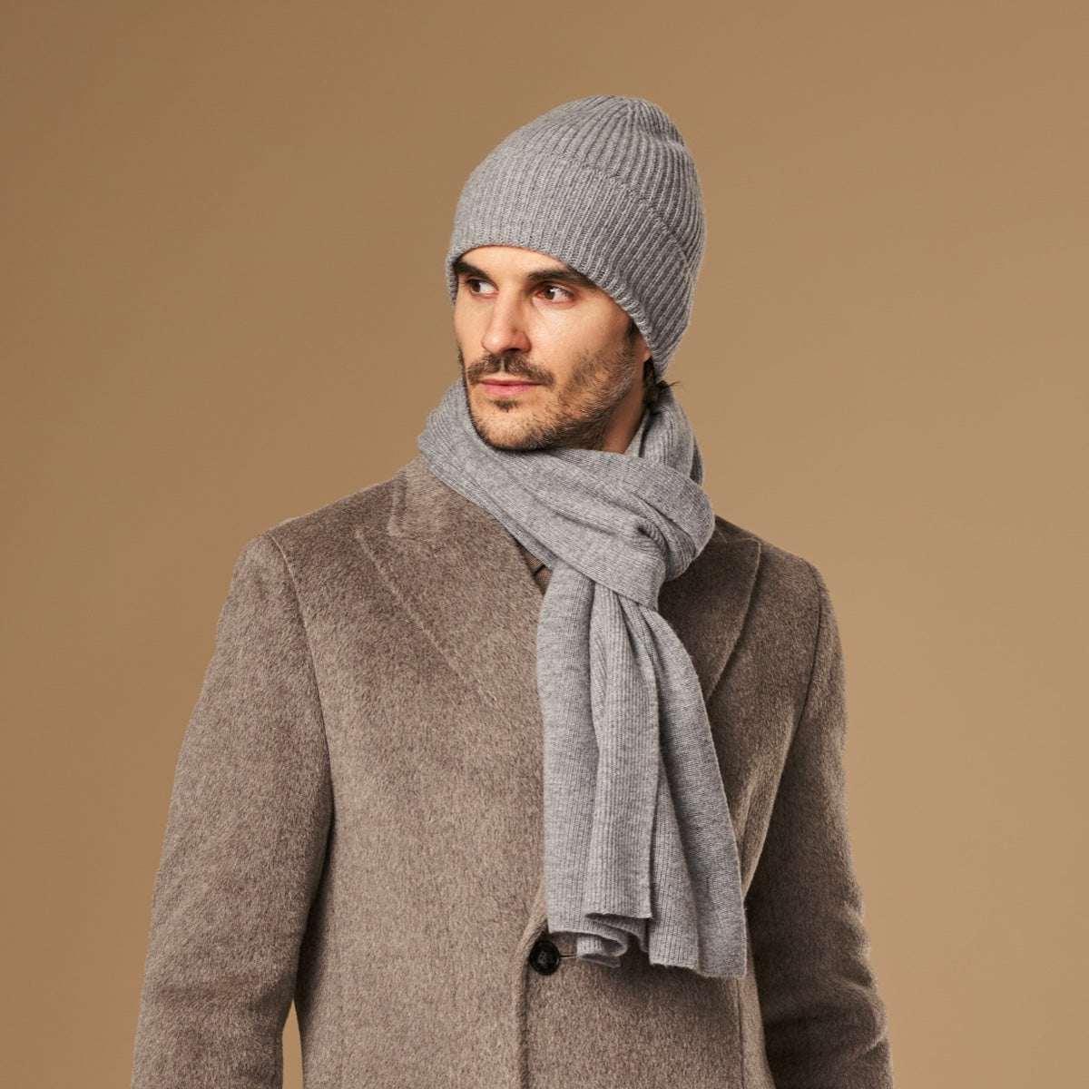 Mischa (grau) – Premium-Mütze aus weicher Merinowolle (Unisex) - Schwartz & von Halen DE - 5