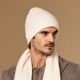 Mischa (creme) – Premium-Mütze aus weicher Merinowolle (Unisex) - Schwartz & von Halen DE - 6