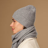 Mischa (grau) – Premium-Mütze aus weicher Merinowolle (Unisex) - Schwartz & von Halen DE - 6