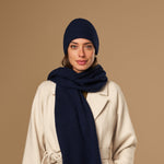 Mischa (marineblau) – Premium-Mütze aus weicher Merinowolle (Unisex)  - Schwartz & von Halen DE - 6