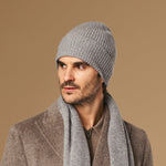 Mischa (grau) – Premium-Mütze aus weicher Merinowolle (Unisex) - Schwartz & von Halen DE - 7