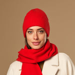 Mischa (rot) – Premium-Mütze aus weicher Merinowolle (Unisex) - Schwartz & von Halen DE - 8